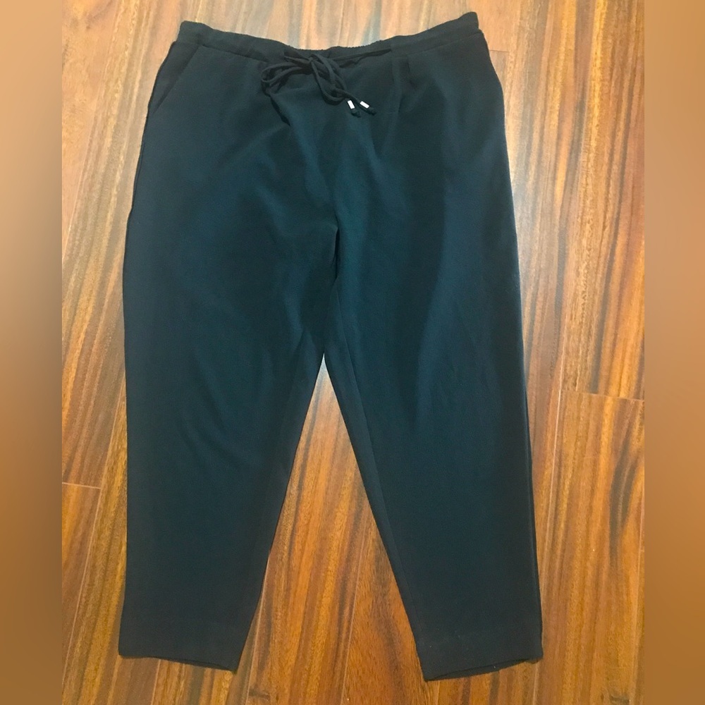 Fourteenth Place women’s dress pants, tapered-leg, black, fit like XL